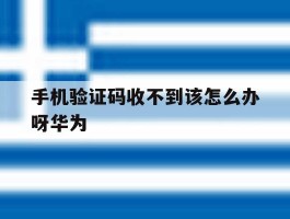 手机验证码收不到该怎么办呀华为