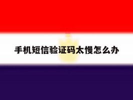手机短信验证码太慢怎么办