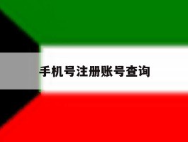 手机号注册账号查询