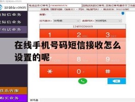 在线手机号码短信接收怎么设置的呢