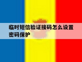 临时短信验证接码怎么设置密码保护