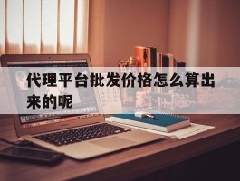 代理平台批发价格怎么算出来的呢