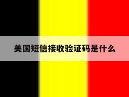 美国短信接收验证码是什么
