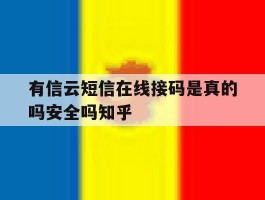 有信云短信在线接码是真的吗安全吗知乎的简单介绍