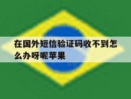 在国外短信验证码收不到怎么办呀呢苹果