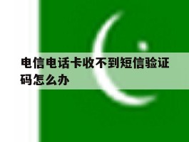 电信电话卡收不到短信验证码怎么办