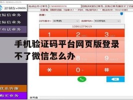 手机验证码平台网页版登录不了微信怎么办