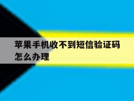 苹果手机收不到短信验证码怎么办理