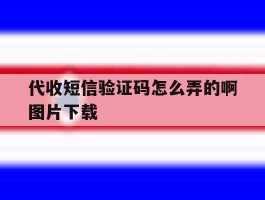 代收短信验证码怎么弄的啊图片下载
