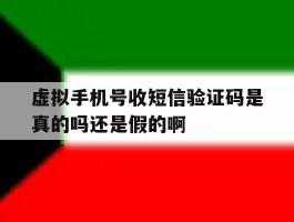 虚拟手机号收短信验证码是真的吗还是假的啊的简单介绍