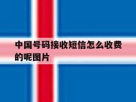 中国号码接收短信怎么收费的呢图片