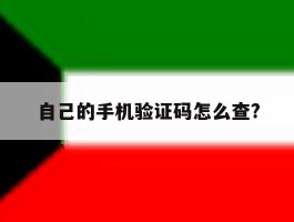 自己的手机验证码怎么查?