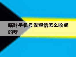 临时手机号发短信怎么收费的呀