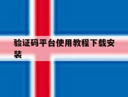 验证码平台使用教程下载安装
