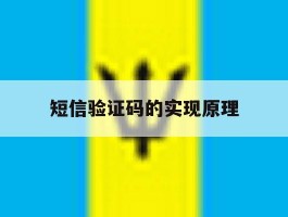 短信验证码的实现原理
