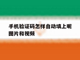 包含手机验证码怎样自动填上呢图片和视频的词条