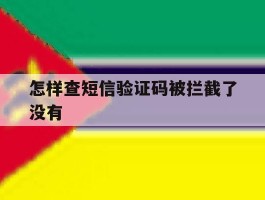 怎样查短信验证码被拦截了没有