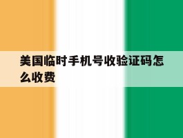 美国临时手机号收验证码怎么收费