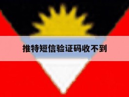 推特短信验证码收不到