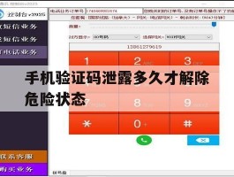 手机验证码泄露多久才解除危险状态