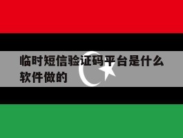 临时短信验证码平台是什么软件做的