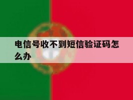 电信号收不到短信验证码怎么办
