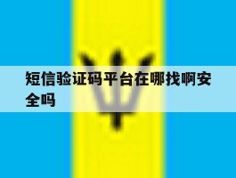 短信验证码平台在哪找啊安全吗