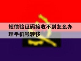 短信验证码接收不到怎么办理手机号转移的简单介绍