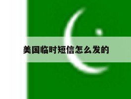 美国临时短信怎么发的