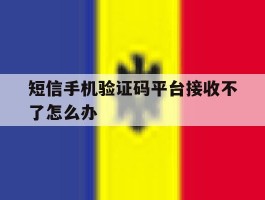 短信手机验证码平台接收不了怎么办