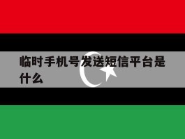 临时手机号发送短信平台是什么