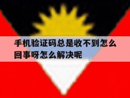 手机验证码总是收不到怎么回事呀怎么解决呢