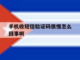 手机收短信验证码很慢怎么回事啊
