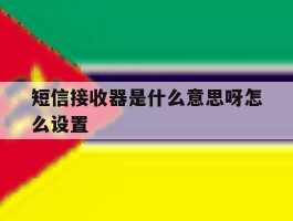 短信接收器是什么意思呀怎么设置