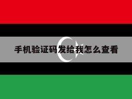 手机验证码发给我怎么查看