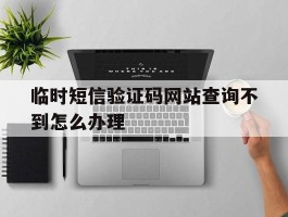 临时短信验证码网站查询不到怎么办理