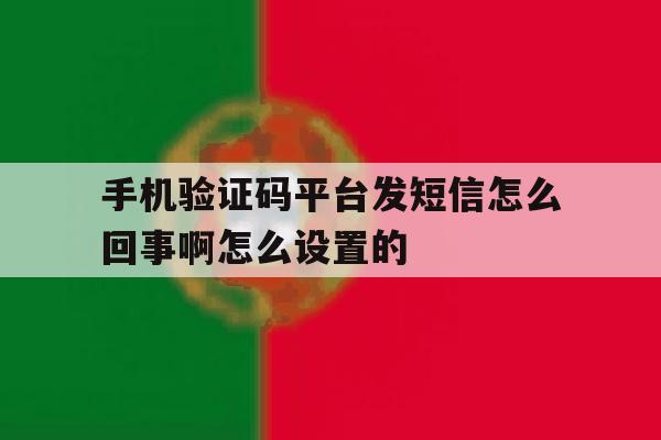 手机验证码平台发短信怎么回事啊怎么设置的 手机验证码平台发短信怎么回事啊怎么设置的