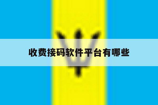 收费接码软件平台有哪些 收费接码软件平台有哪些