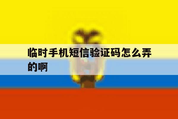 临时手机短信验证码怎么弄的啊 临时手机短信验证码怎么弄的啊