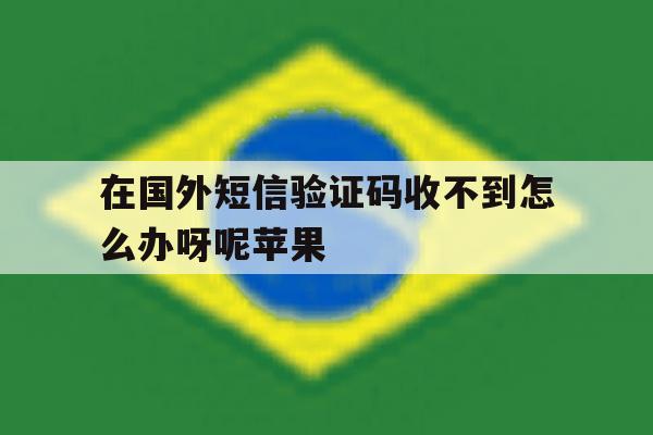 在国外短信验证码收不到怎么办呀呢苹果 在国外短信验证码收不到怎么办呀呢苹果