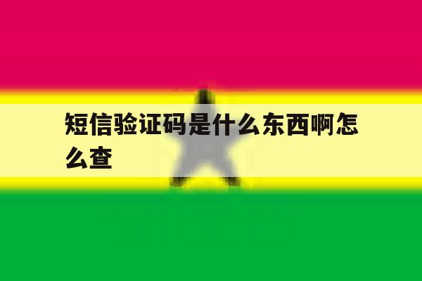 短信验证码是什么东西啊怎么查 短信验证码是什么东西啊怎么查