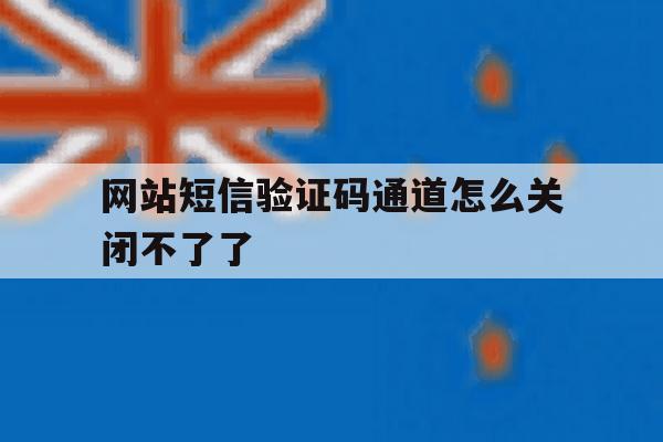 网站短信验证码通道怎么关闭不了了 网站短信验证码通道怎么关闭不了了