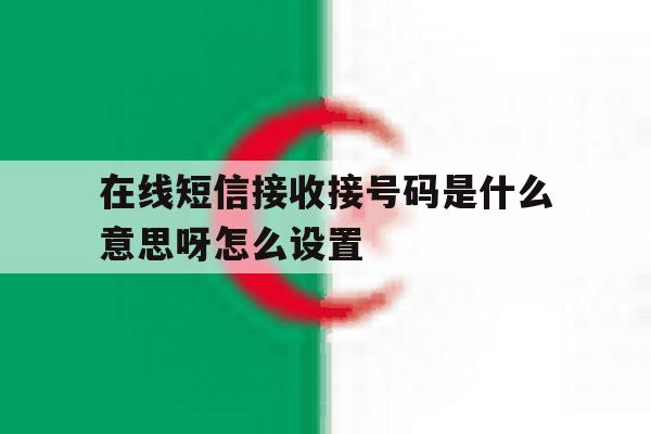在线短信接收接号码是什么意思呀怎么设置 在线短信接收接号码是什么意思呀怎么设置