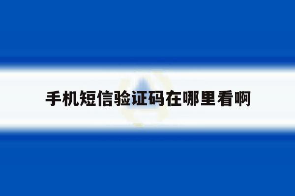 手机短信验证码在哪里看啊 手机短信验证码在哪里看啊