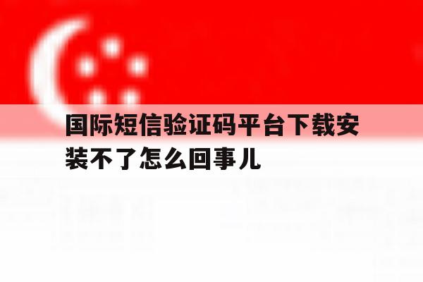 关于国际短信验证码平台下载安装不了怎么回事儿的信息 关于国际短信验证码平台下载安装不了怎么回事儿的信息