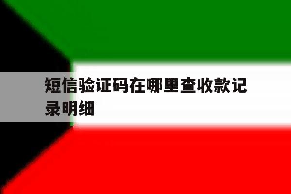 短信验证码在哪里查收款记录明细 短信验证码在哪里查收款记录明细