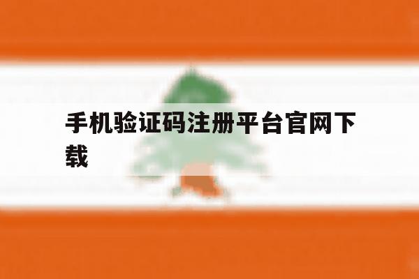 手机验证码注册平台官网下载