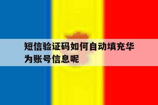 短信验证码如何自动填充华为账号信息呢 短信验证码如何自动填充华为账号信息呢