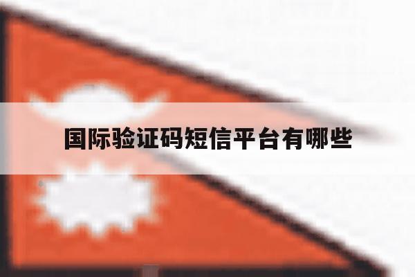 国际验证码短信平台有哪些 国际验证码短信平台有哪些