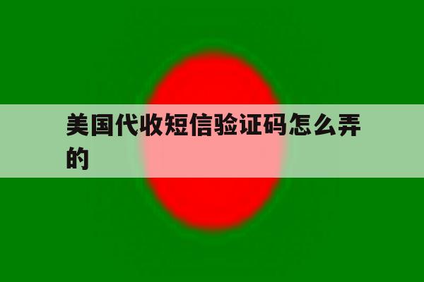美国代收短信验证码怎么弄的 美国代收短信验证码怎么弄的